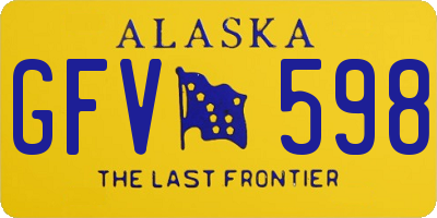 AK license plate GFV598
