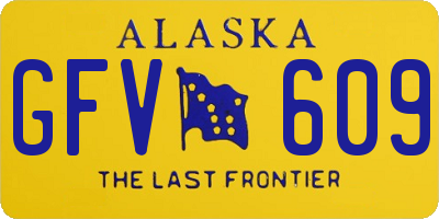 AK license plate GFV609