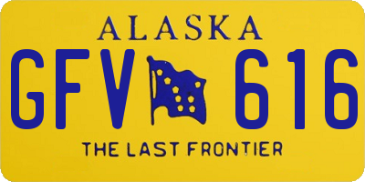 AK license plate GFV616