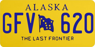 AK license plate GFV620