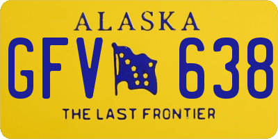 AK license plate GFV638