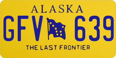 AK license plate GFV639
