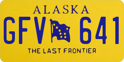 AK license plate GFV641