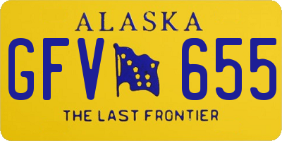 AK license plate GFV655