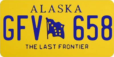 AK license plate GFV658