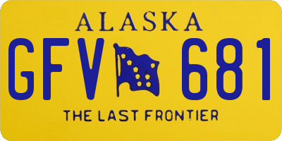 AK license plate GFV681