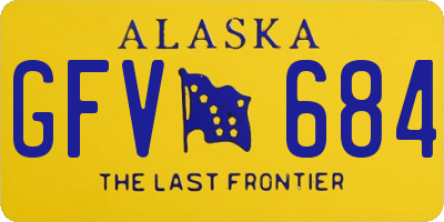 AK license plate GFV684