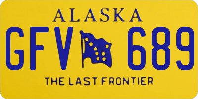 AK license plate GFV689
