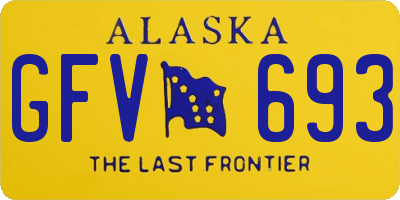 AK license plate GFV693