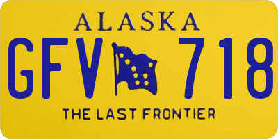 AK license plate GFV718