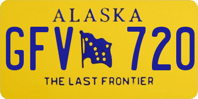 AK license plate GFV720