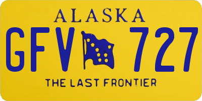 AK license plate GFV727
