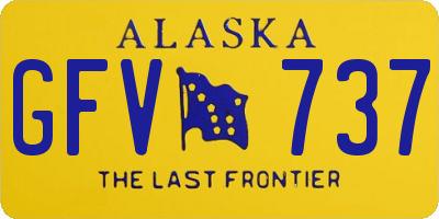 AK license plate GFV737