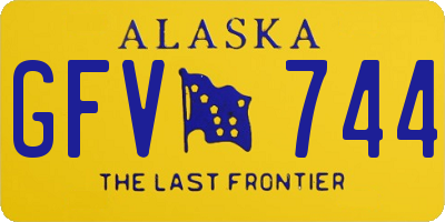 AK license plate GFV744