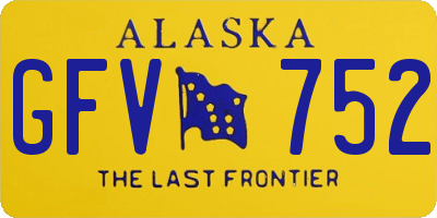 AK license plate GFV752