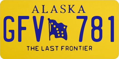 AK license plate GFV781
