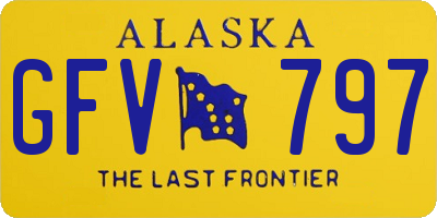 AK license plate GFV797