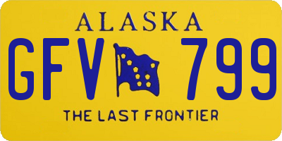 AK license plate GFV799