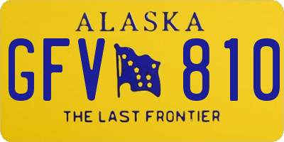 AK license plate GFV810