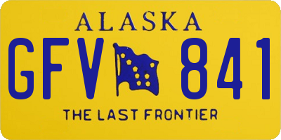 AK license plate GFV841