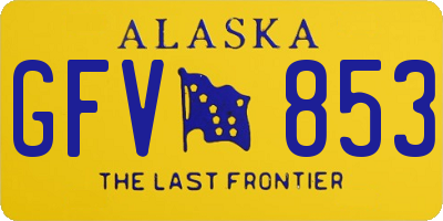 AK license plate GFV853