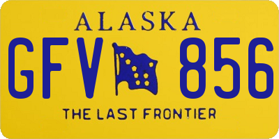 AK license plate GFV856