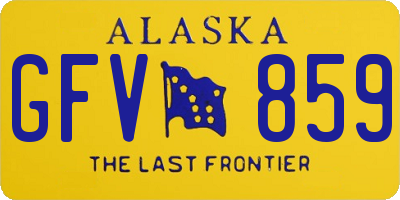 AK license plate GFV859