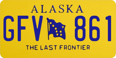 AK license plate GFV861