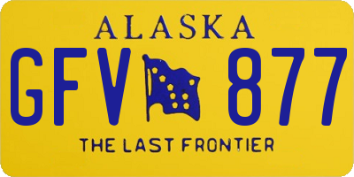 AK license plate GFV877