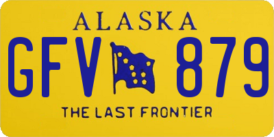 AK license plate GFV879