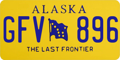 AK license plate GFV896