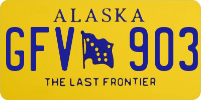 AK license plate GFV903
