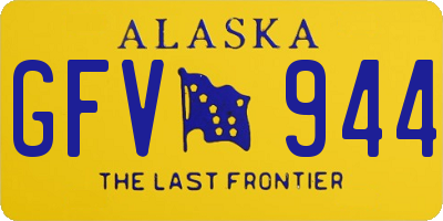 AK license plate GFV944