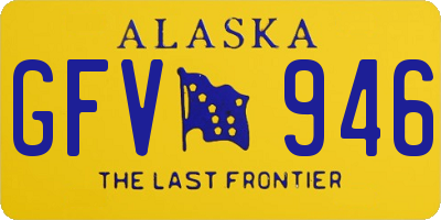 AK license plate GFV946