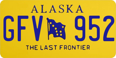 AK license plate GFV952