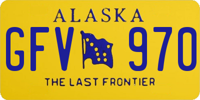 AK license plate GFV970