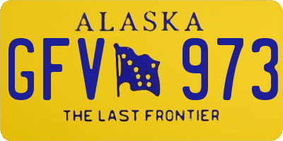 AK license plate GFV973