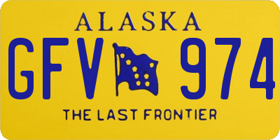 AK license plate GFV974