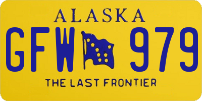 AK license plate GFW979