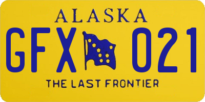 AK license plate GFX021