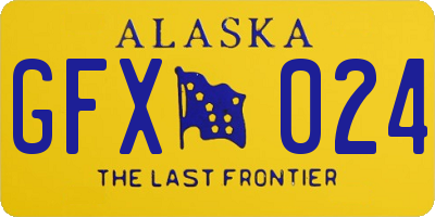 AK license plate GFX024