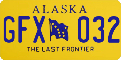 AK license plate GFX032