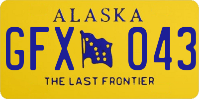 AK license plate GFX043