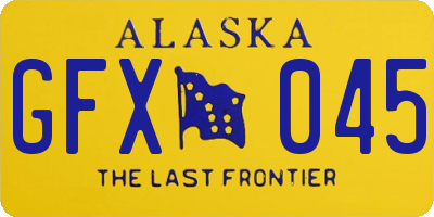 AK license plate GFX045