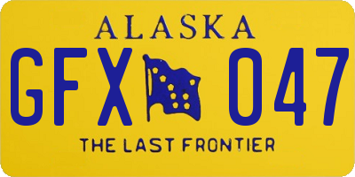 AK license plate GFX047