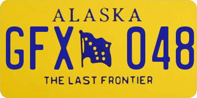 AK license plate GFX048
