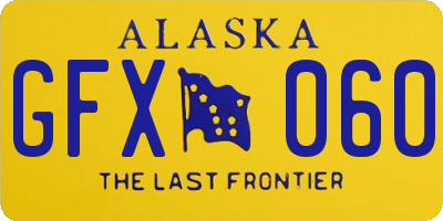 AK license plate GFX060