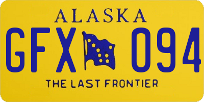 AK license plate GFX094