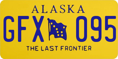 AK license plate GFX095