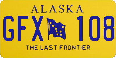 AK license plate GFX108